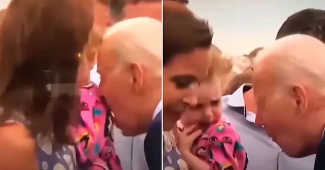 Joe Biden duke puthur dhe nuhatur një vajzë të vogël/ VIDEO bëhet virale