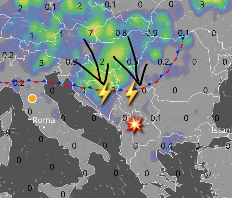 Pas të nxehtit ekstrem, fronti i ftohtë ‘pushton’ një pjesë të Ballkanit, ja kur pritet të arrijë te ne