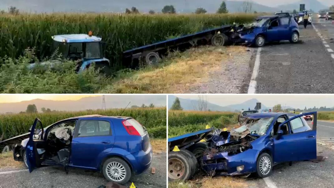 FOTO/ Makina u bën fije-fije, zetorin e hodhi në arë! Dy të vdekur