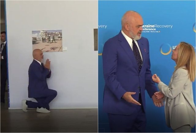 ‘E bëri sërish për herë të tretë’! Mediat italiane: Gjunjëzimi i Ramës para Melonit është kthyer në një ritual