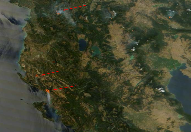 Zjarri në Delvinë i dukshëm nga hapësira! Nasa publikon pamjet