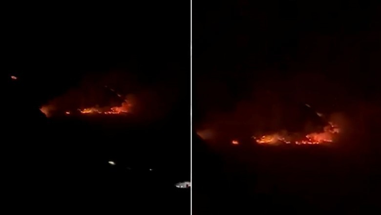 Zjarr i madh në malin Vastak, flakët dalin jashtë kontrollit gjatë natës