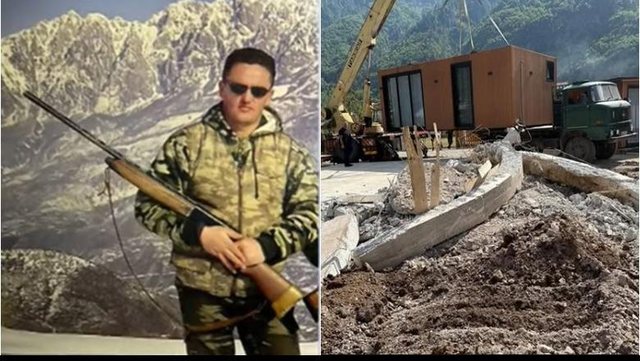 Kabinat në Theth, në pronësi të një të kërkuari nga SPAK. Para 4 vitesh kishte planifikuar edhe vrasjen e Albin Kurtit me snajper
