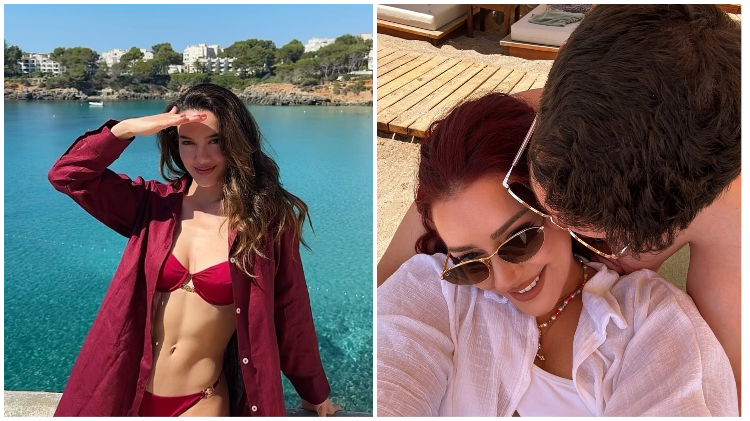 Klaudia Pepa dhe Ronela Hajati shijojnë pushimet nën shoqërinë e partnerëve të rinj! Fotot e vajzave VIP me bikini
