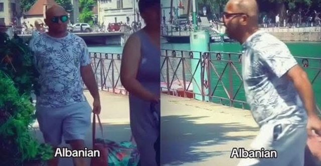 Kamera e fshehtë në Francë, shqiptari godet aktorin, videoja bëhet virale në rrjet