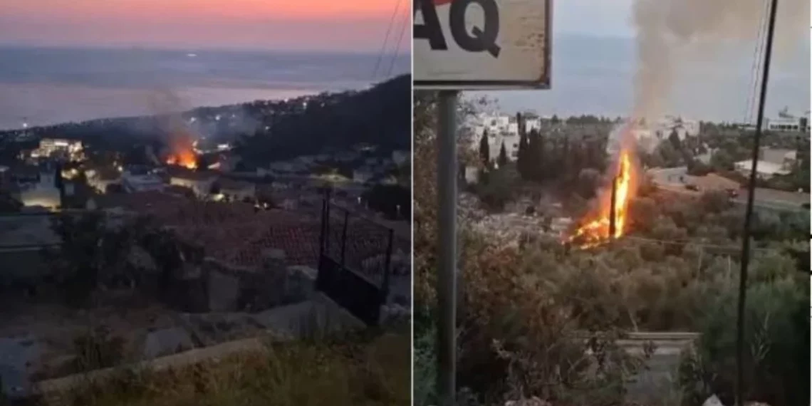 Vendi nuk gjen qetësi/ Zjarr edhe në varreza, rrezikohen ullishtet e fshatit