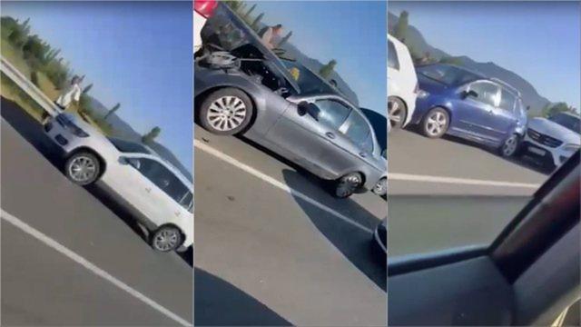 Rëndohet trafiku/ Makinat bëhen lëmsh në Milot, shkak shoferët kureshtarë të aksidentit masiv