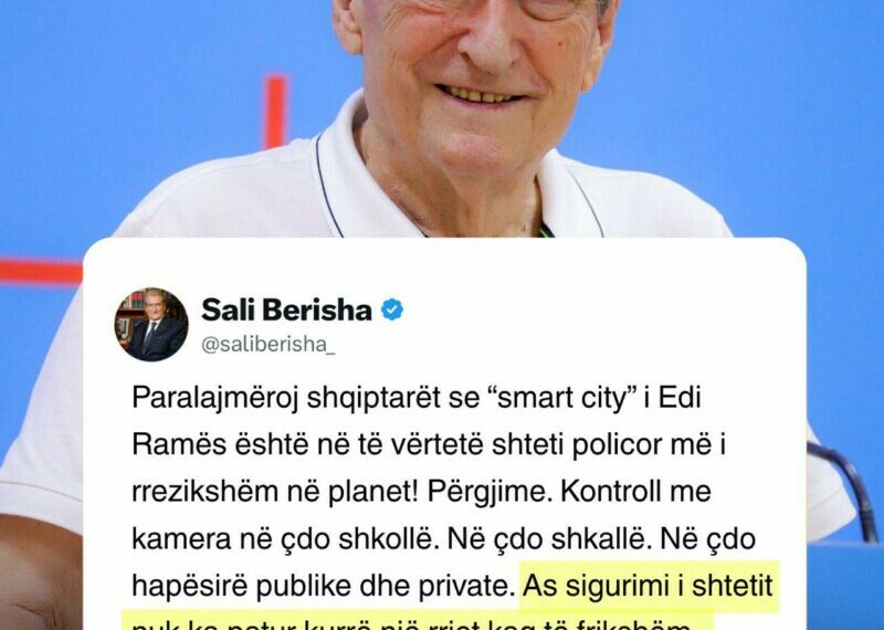 “‘Smart city’ i Ramës, përgjime në çdo hapësirë”/ Berisha: As sigurimi i shtetit nuk ka pasur një rrjet kaq të frikshëm