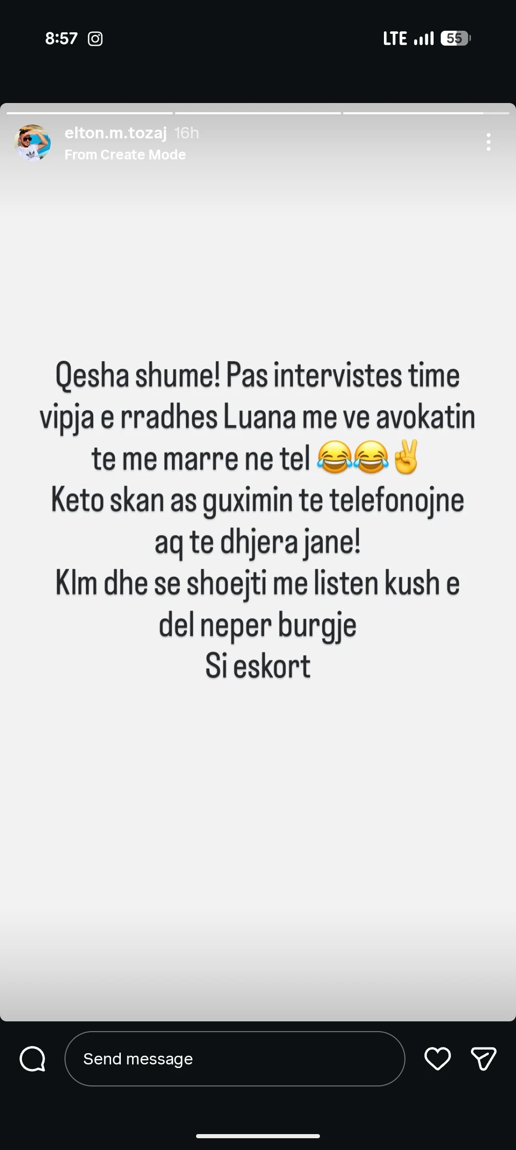 Shkak deklarata e tij  Luana Vjollca hedh në gjyq gazetarin e njohur  ky i fundit trondit rrjetin   gati lista kush del si eskortë në burgje