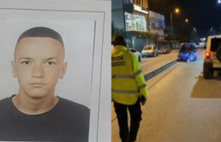 Del foto e 19-vjeçarit që humbi jetën pasi u përplas nga një Fuoristradë ndërsa po shtynte makinën e tij me defekt. Emri